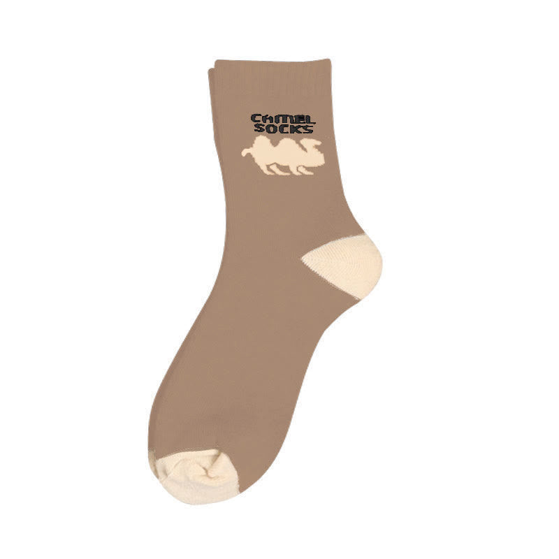 Camel Quarter Socks(5 Pairs) - Camel - EU39-44(US6-10) - image 3