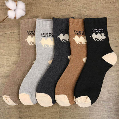 Camel Quarter Socks(5 Pairs) - Multicolor - EU39-44(US6-10) - image 0