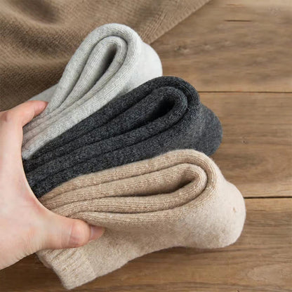 Solid Color Wool Quarter Socks(5 Pairs) - image 1