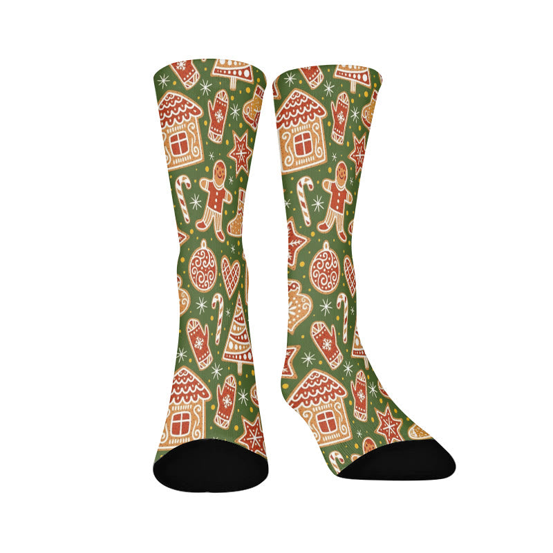 Cute Christmas Quarter Socks - Green - EU37-44(US4-10) - image 3