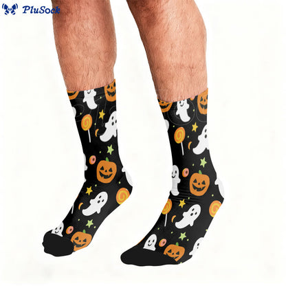 Evil Pumpkin Quarter Socks - image 0
