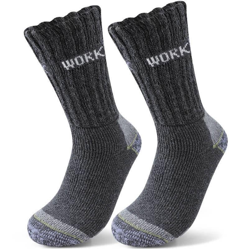 Thickened Cold Protection Quarter Socks(3 Pairs) - Dark Grey - EU39-45(US6-11) - image 3