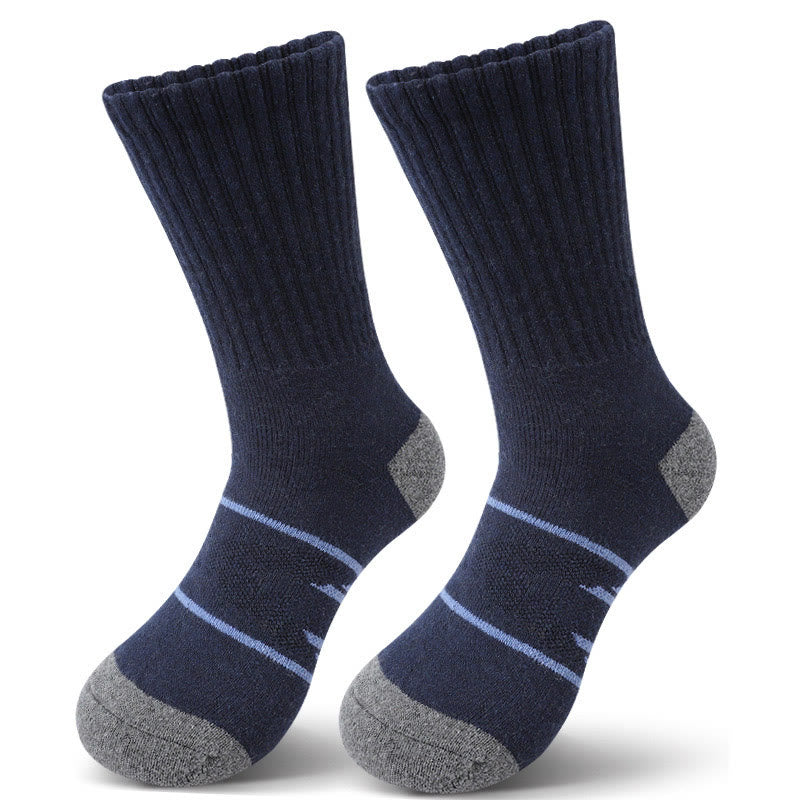 Line Quarter Socks(4 Pairs) - Navy Blue - EU36-42(US3-8.5) - image 4