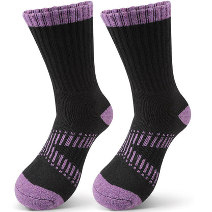 Wool Hike Quarter Socks(4 Pairs) - Purple - EU36-42(US3-8.5) - image 2