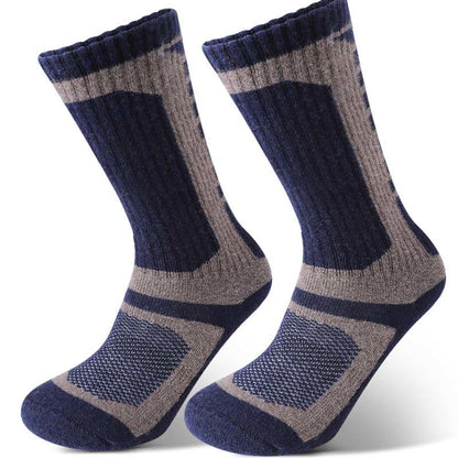 Wool Geometry Quarter Socks(3 Pairs) - Khaki - EU39-45(US6-11) - image 3