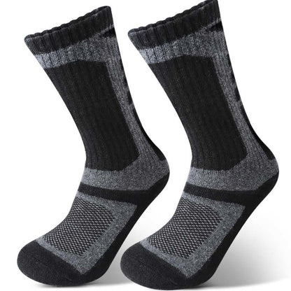 Wool Geometry Quarter Socks(3 Pairs) - Black - EU39-45(US6-11) - image 2