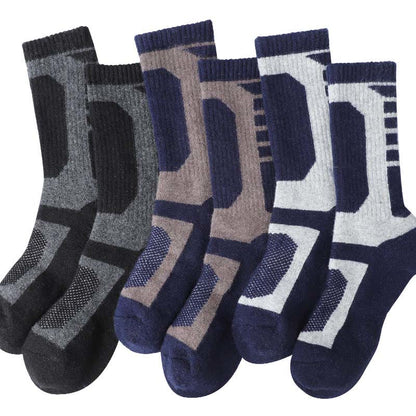 Wool Geometry Quarter Socks(3 Pairs) - image 1