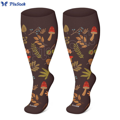 Plus Size Autumn Hedgehog Compression Socks - image 2