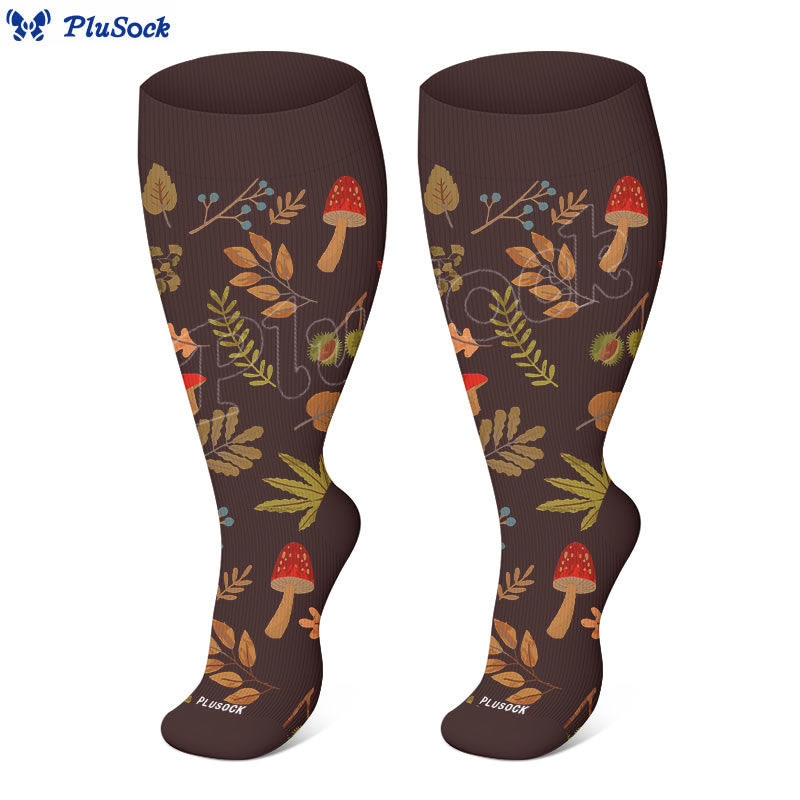 Plus Size Autumn Hedgehog Compression Socks - image 2