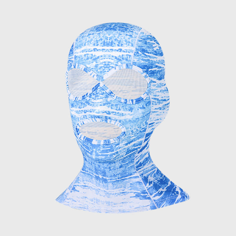 Full Face Wrap Breathable Sun Protection Facekini Mask - C - One Size - image 3