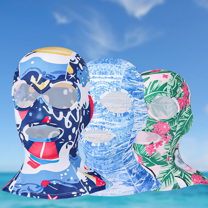 Full Face Wrap Breathable Sun Protection Facekini Mask - image 0