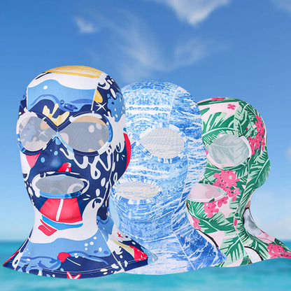 Full Face Wrap Breathable Sun Protection Facekini Mask - image 0