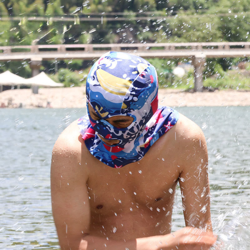 Full Face Wrap Breathable Sun Protection Facekini Mask - image 5