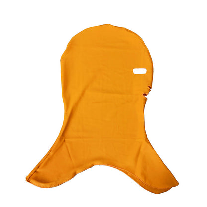 Solid Color Swim Sun Protection Facekini Mask - Orange - One Size - image 10