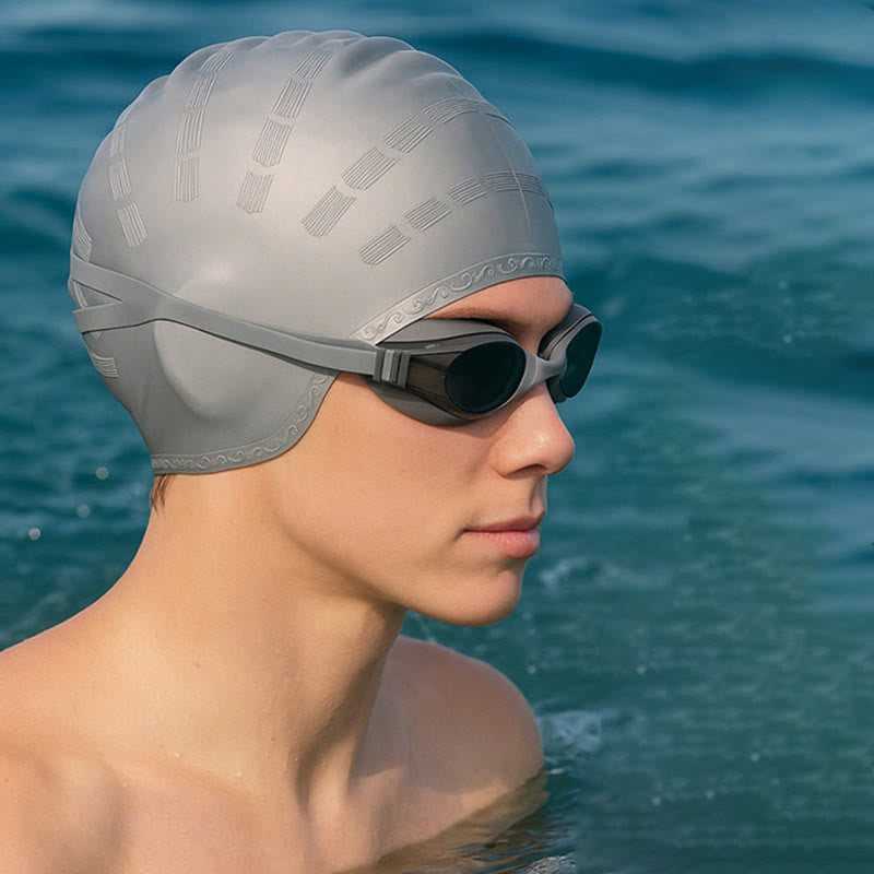 Widened Three Dimensional Swim Cap - image 2