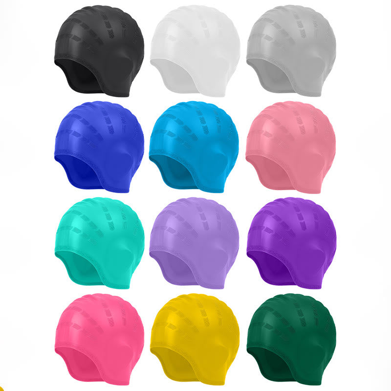 Widened Three Dimensional Swim Cap - image 3