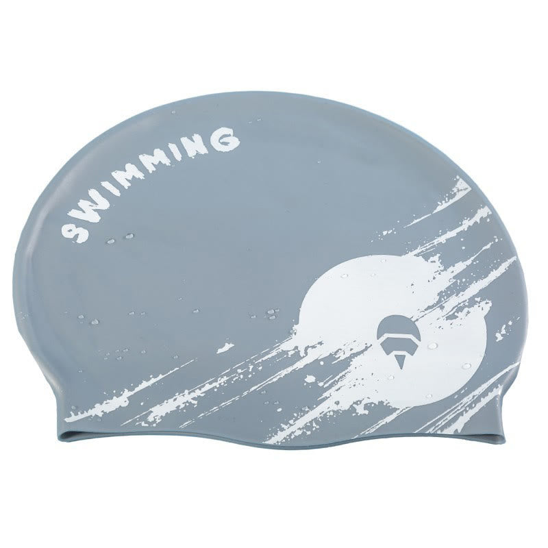 Comfortable Fit Swim Cap - Grey - One Size - image 6