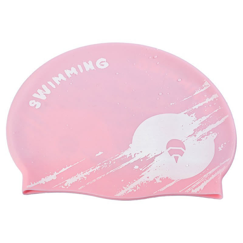 Comfortable Fit Swim Cap - Pink - One Size - image 7