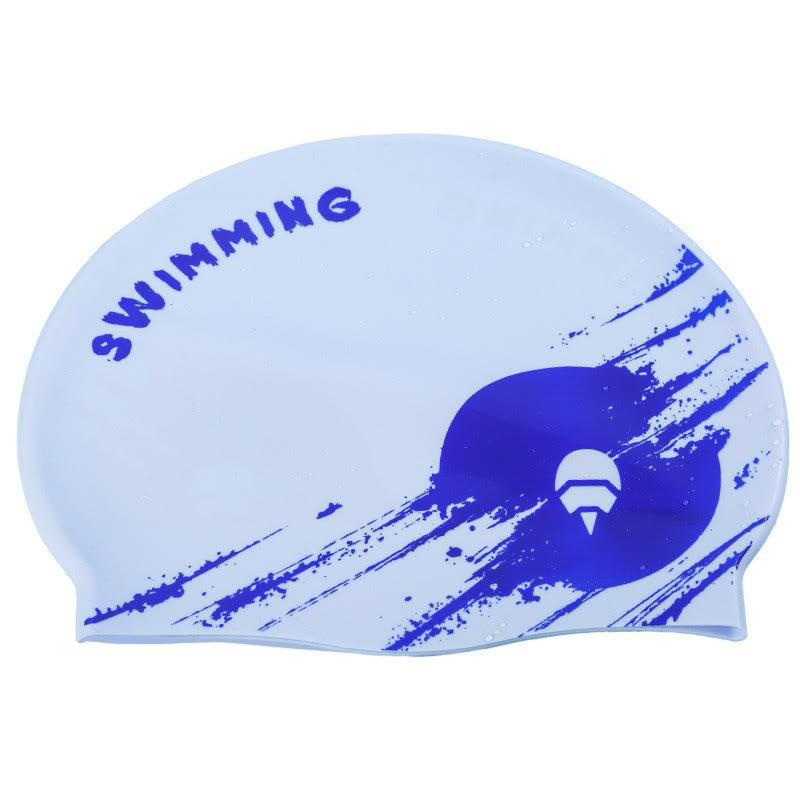 Comfortable Fit Swim Cap - Blue - One Size - image 4
