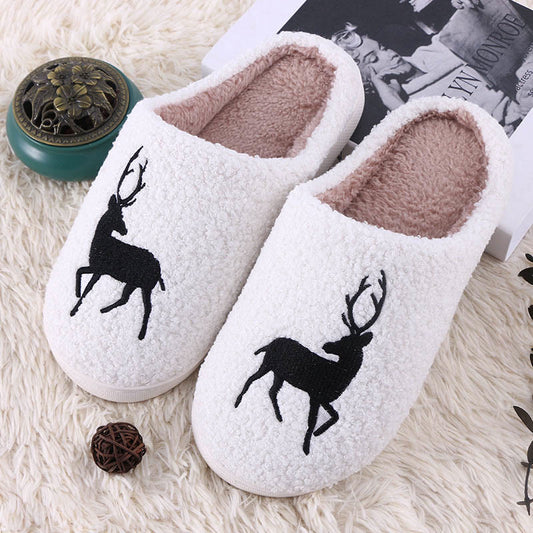 Plus Size Reindeer Slippers - image 0