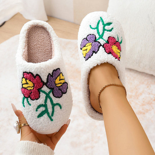 Plus Size Flowers Slippers - image 0