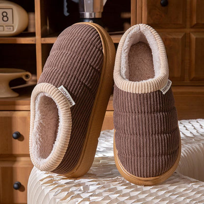 Plus Size Simple Home Slippers - Coffee - EU44-45(US9-10) - image 8