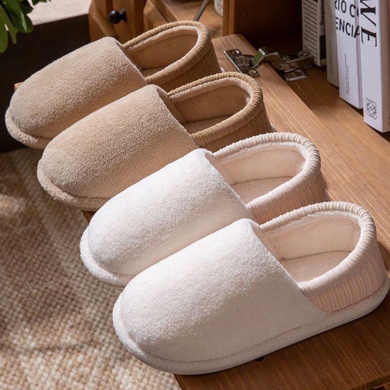 Plus Size Solid Color Soft Slippers - image 12