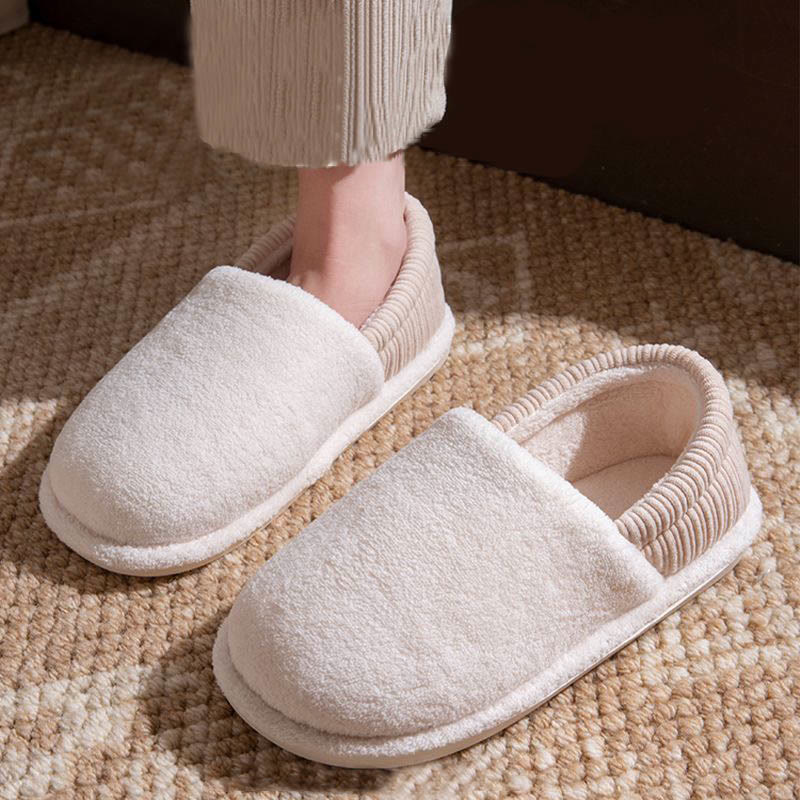 Plus Size Solid Color Soft Slippers - Beige - EU43-44(US9-10) - image 8