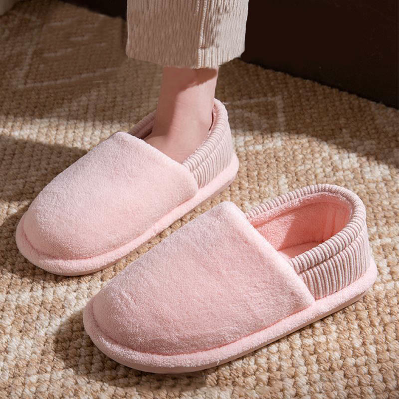 Plus Size Solid Color Soft Slippers - Pink - EU43-44(US9-10) - image 1
