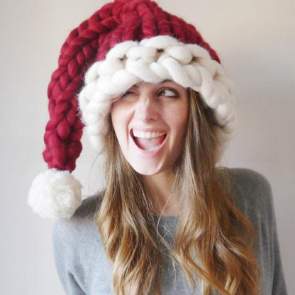 Thick Line Red Christmas Beanie - image 0