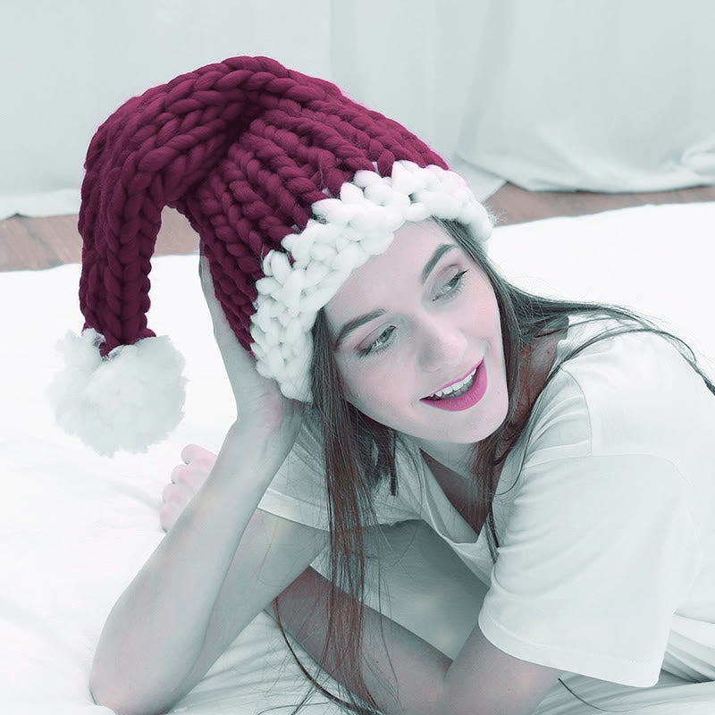 Thick Line Red Christmas Beanie - image 2