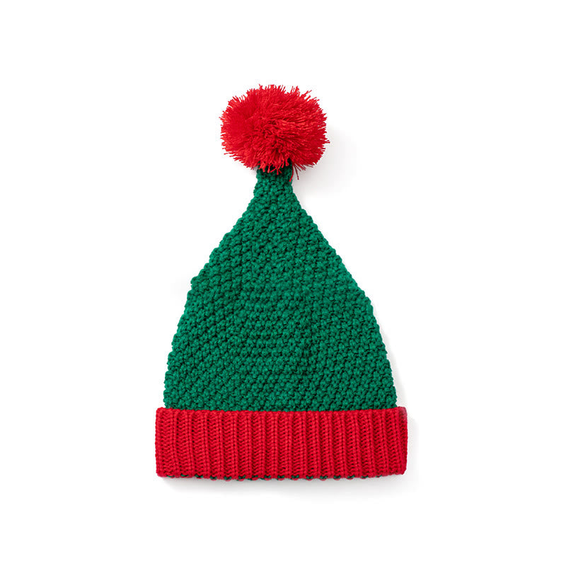 Green Stripes Red Christmas Beanie - A - One Size - image 5