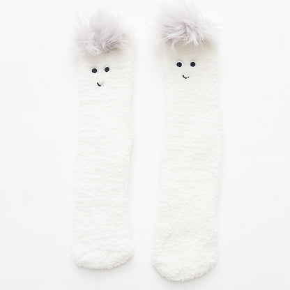 Cute Zoom Quarter Socks(2 Pairs) - Alpaca - EU36-40(US3-7) - image 9