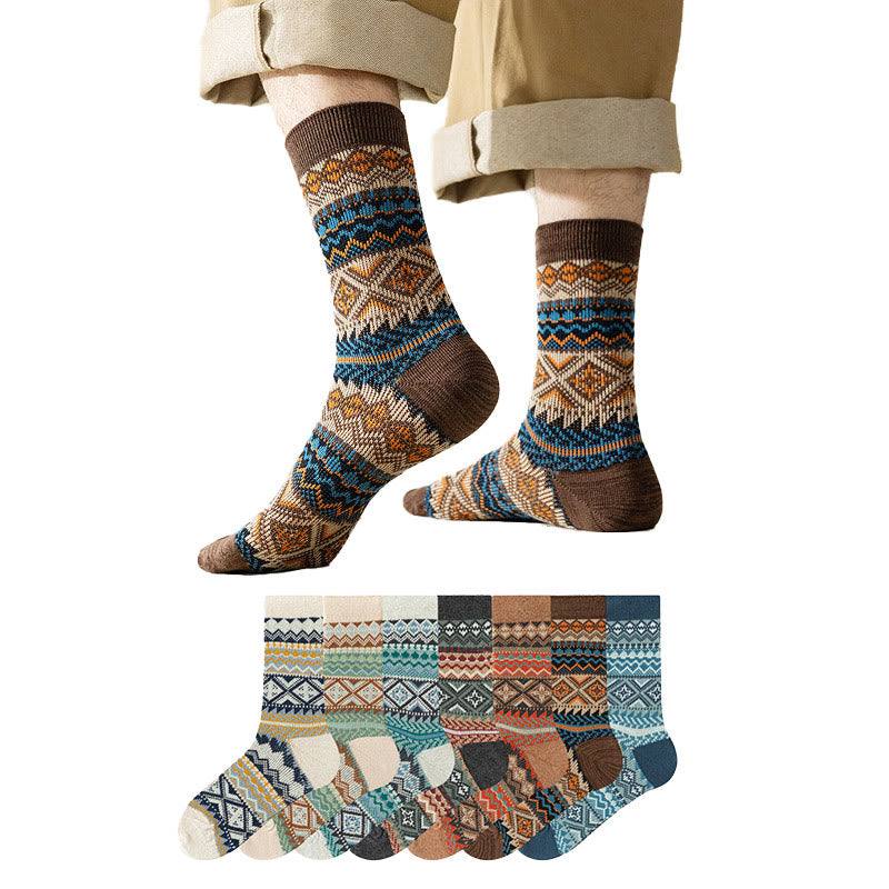 Diamond Stripes Quarter Socks(4 Pairs) - image 0