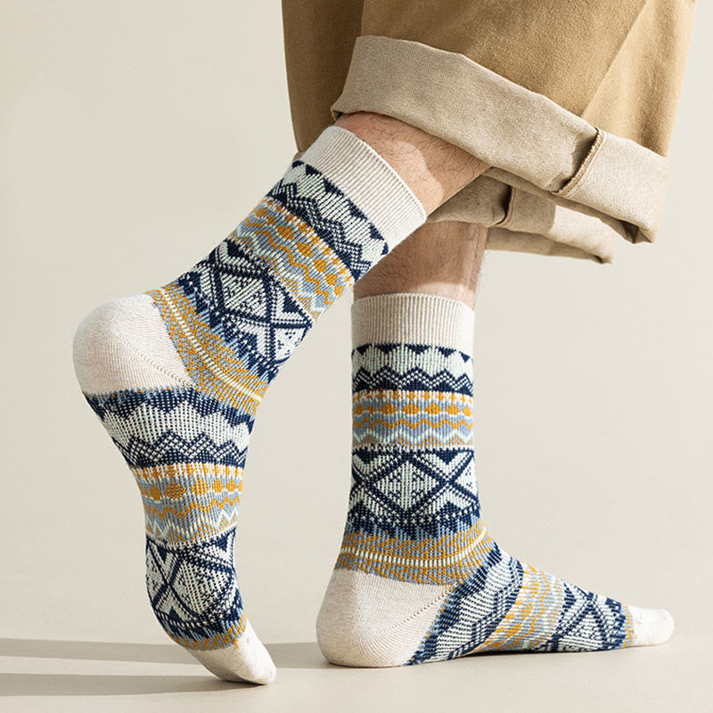 Diamond Stripes Quarter Socks(4 Pairs) - image 4