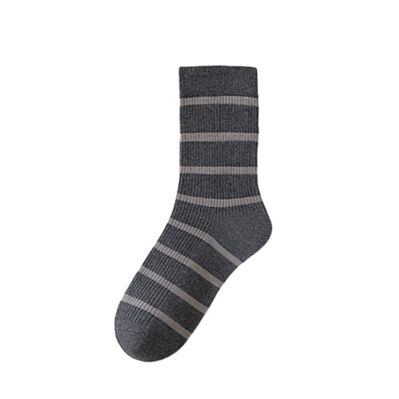 Soft Sweat Absorbent Quarter Socks(5 Pairs) - Dark Grey - EU39-44(US6-10) - image 9