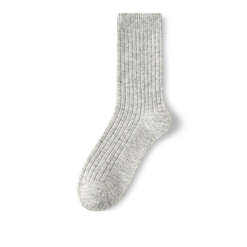 Wool Classic Quarter Socks(3 Pairs) - Light Gray - EU39-44(US6-10) - image 8