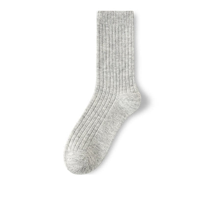 Wool Classic Quarter Socks(3 Pairs) - Light Gray - EU39-44(US6-10) - image 8