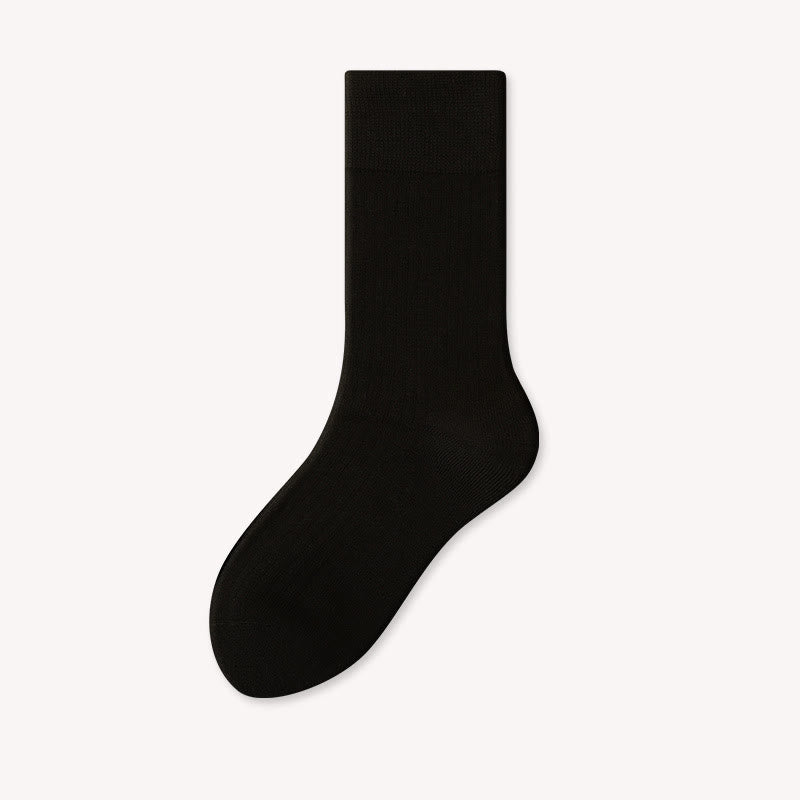 Lightweight Warm Quarter Socks(4 Pairs) - Black - EU39-44(US6-10) - image 6