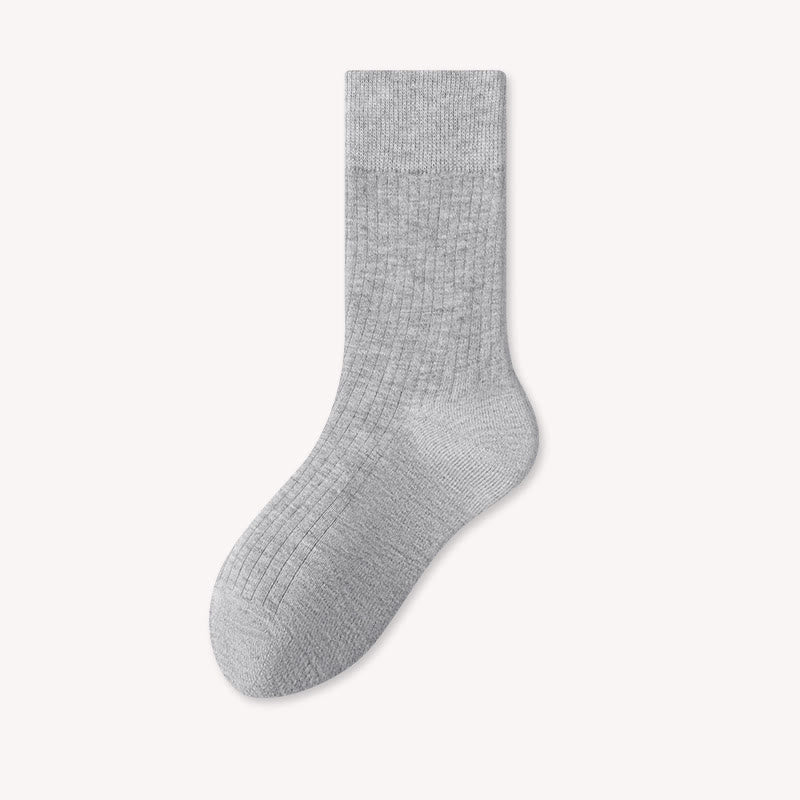 Lightweight Warm Quarter Socks(4 Pairs) - Light Gray - EU39-44(US6-10) - image 7