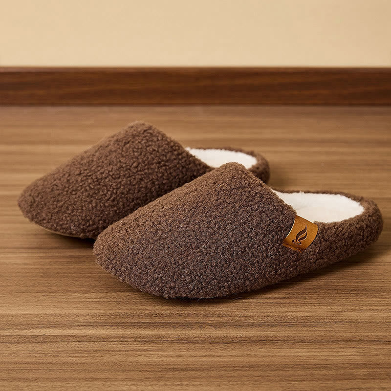 Plus Size Soft Sole Slippers - Brown - EU44-45(US10-11) - image 6