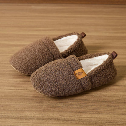 Plusock Plus Size Warm Wear Resistant Slippers - Brown - EU44-45(US10-11) - image 6