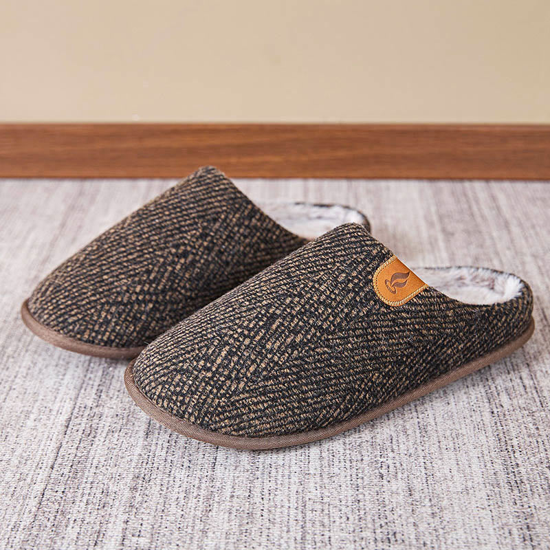 Plus Size Minimalist Style Slippers - Brown - EU46-47(US12-12.5) - image 6
