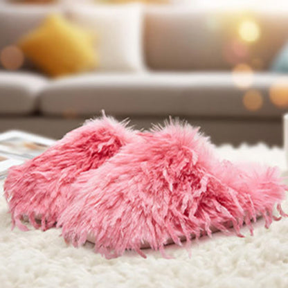 Plus Size Fluffy Fur Slippers - image 7