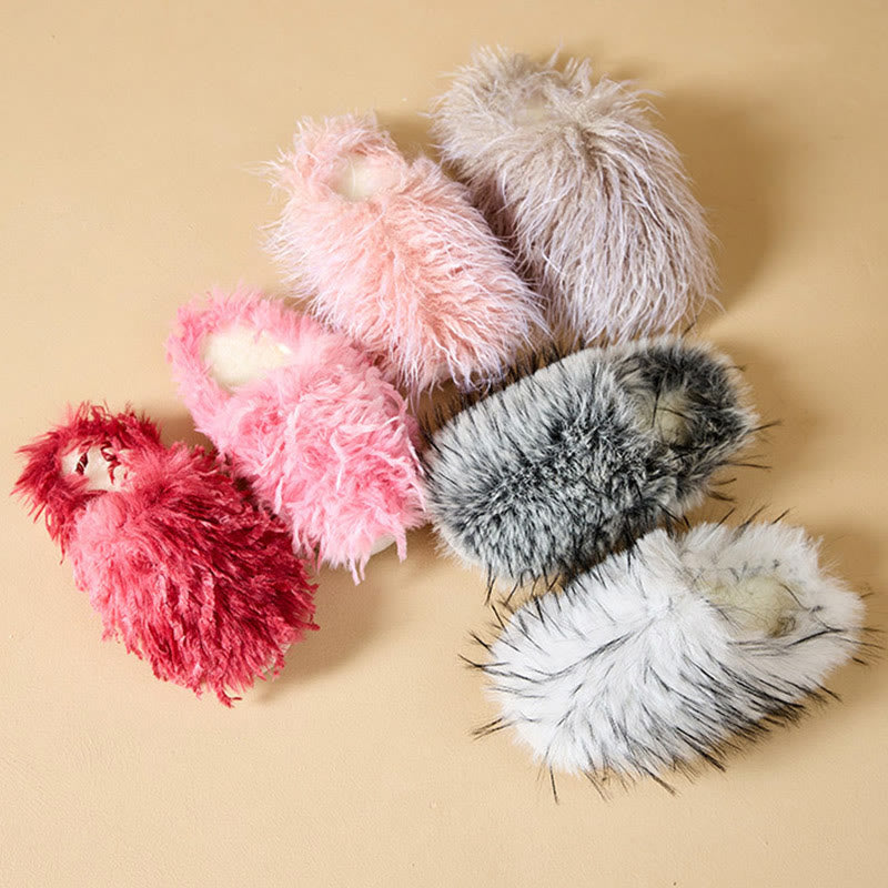 Plus Size Fluffy Fur Slippers - image 6
