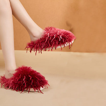 Plusock Plus Size Fluffy Fur Slippers - image 5