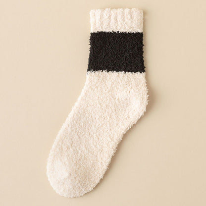 Coral velvet Quarter Socks(6 Pairs) - Pink - EU39-44(US6-10) - image 4