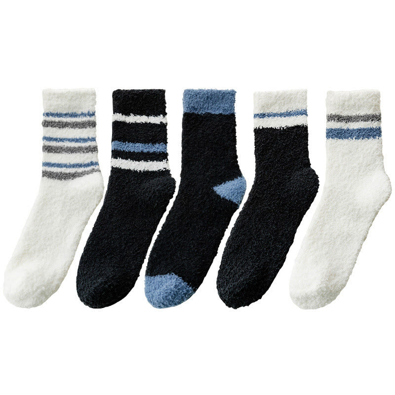 Warm Sleeping Quarter Socks(5 Pairs) - Multicolor - EU40-46(US7-12) - image 14