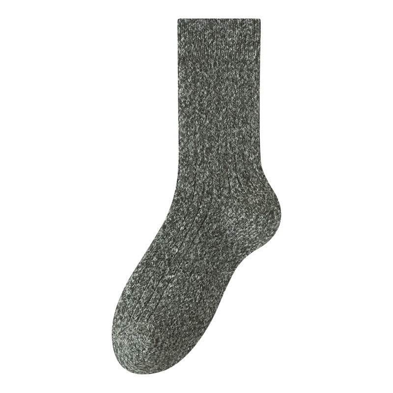Solid Color Cashmer Quarter Socks(6 Pairs) - Green - EU39-44(US6-10) - image 11