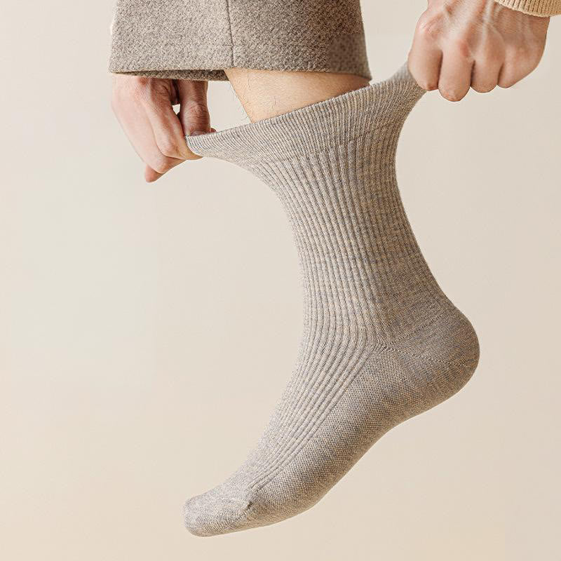 Solid Color Casual Quarter Socks(4 Pairs) - image 2